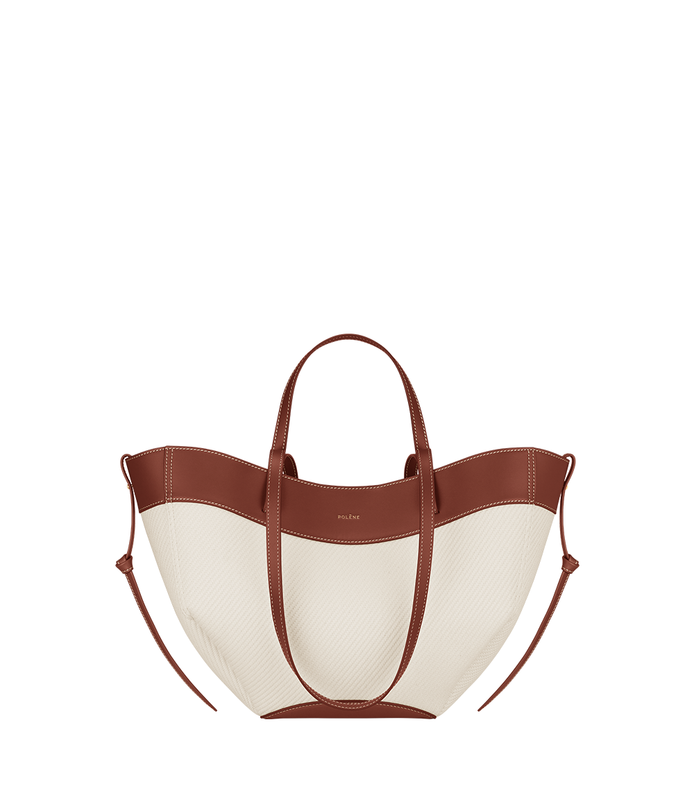 Polène | Bag - Cyme Mini - Cognac Canvas – Polène NL Polène | Bag - Cyme Mini - Cognac Canvas – Polène NL