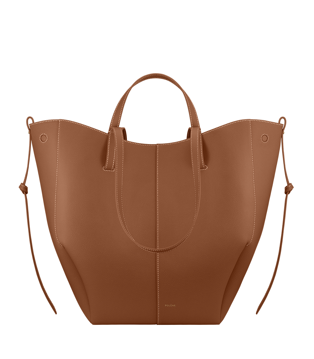 Polène | Bag - Cyme Tote - Textured Camel – Polène NL