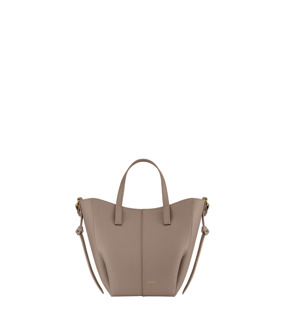 Polène | Bag - Cyme Tote Nano - Textured Taupe – Polène NL