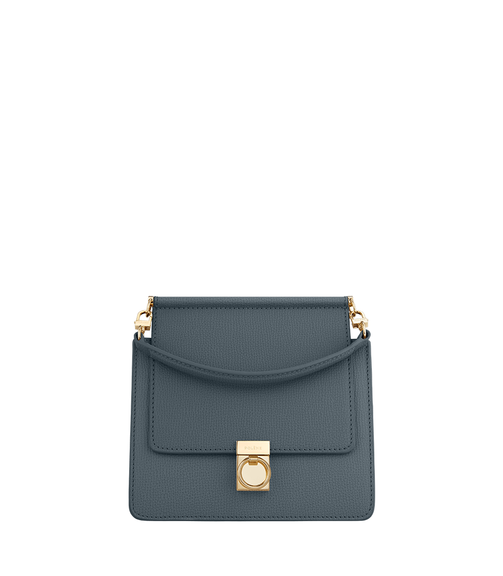 Polène | Bag - Numéro Sept Mini - Textured Midnight Blue