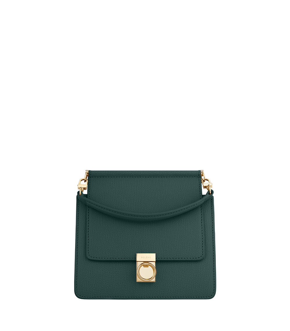 Polene Bag Mini Numero Sept Textured Green