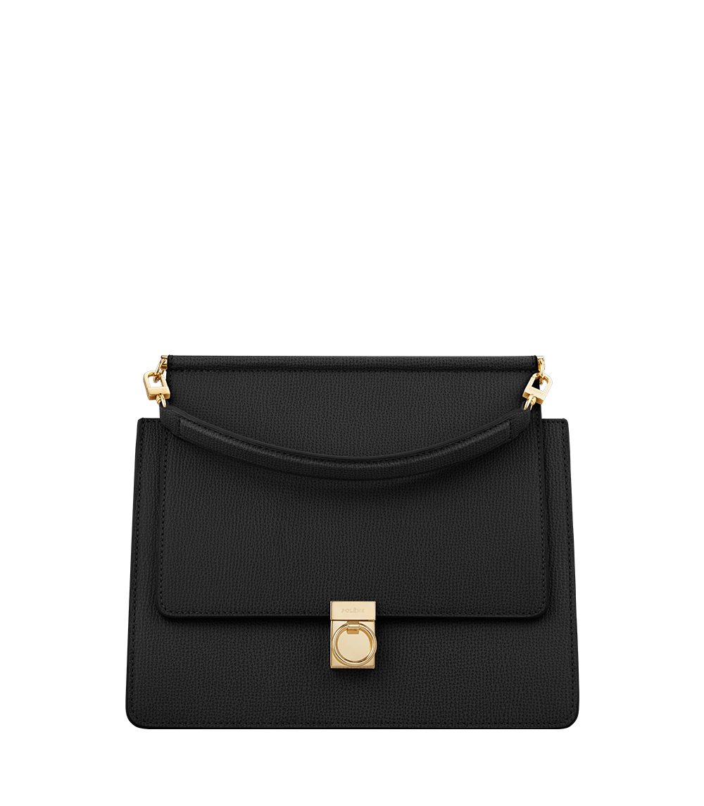 Polene Bag Numero Sept Textured Black
