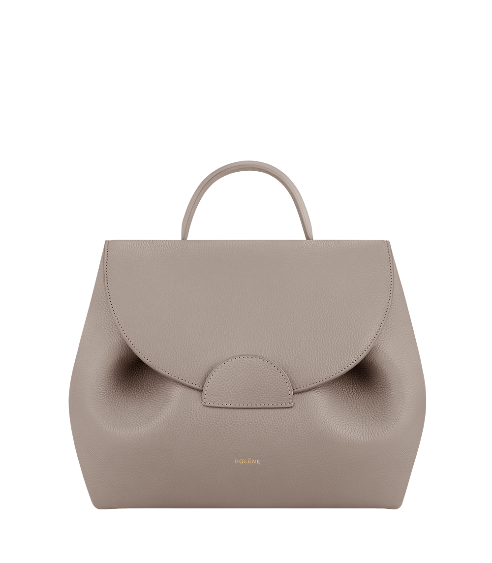 Polene Bag Numero Un Textured Grey