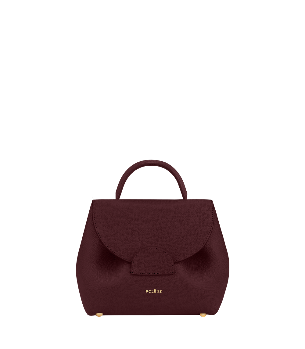 Polène | Bag - Numéro Un Nano - Textured Burgundy – Polène NL Polène | Bag - Numéro Un Nano - Textured Burgundy – Polène NL