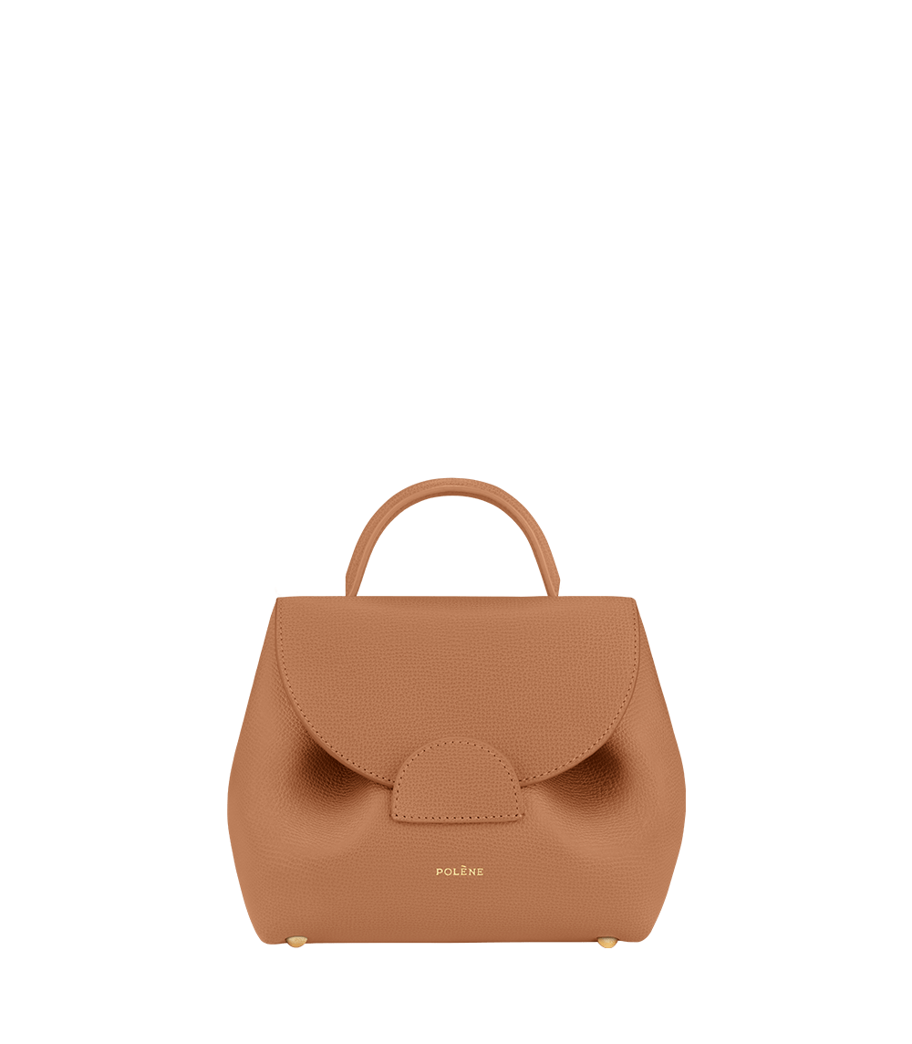 Polene Bag Numero Un Nano Textured Tan