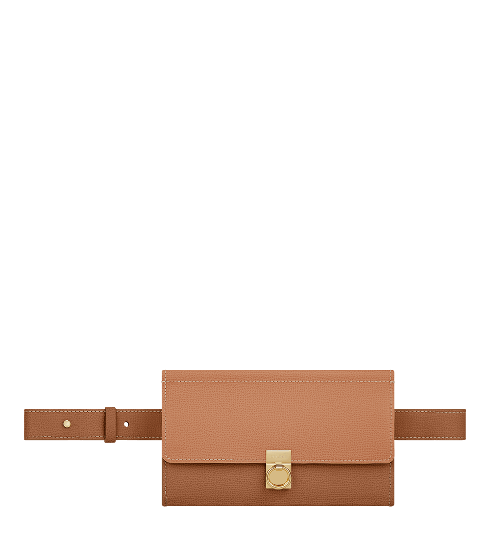 Numéro Sept Belt - Textured Duo Camel