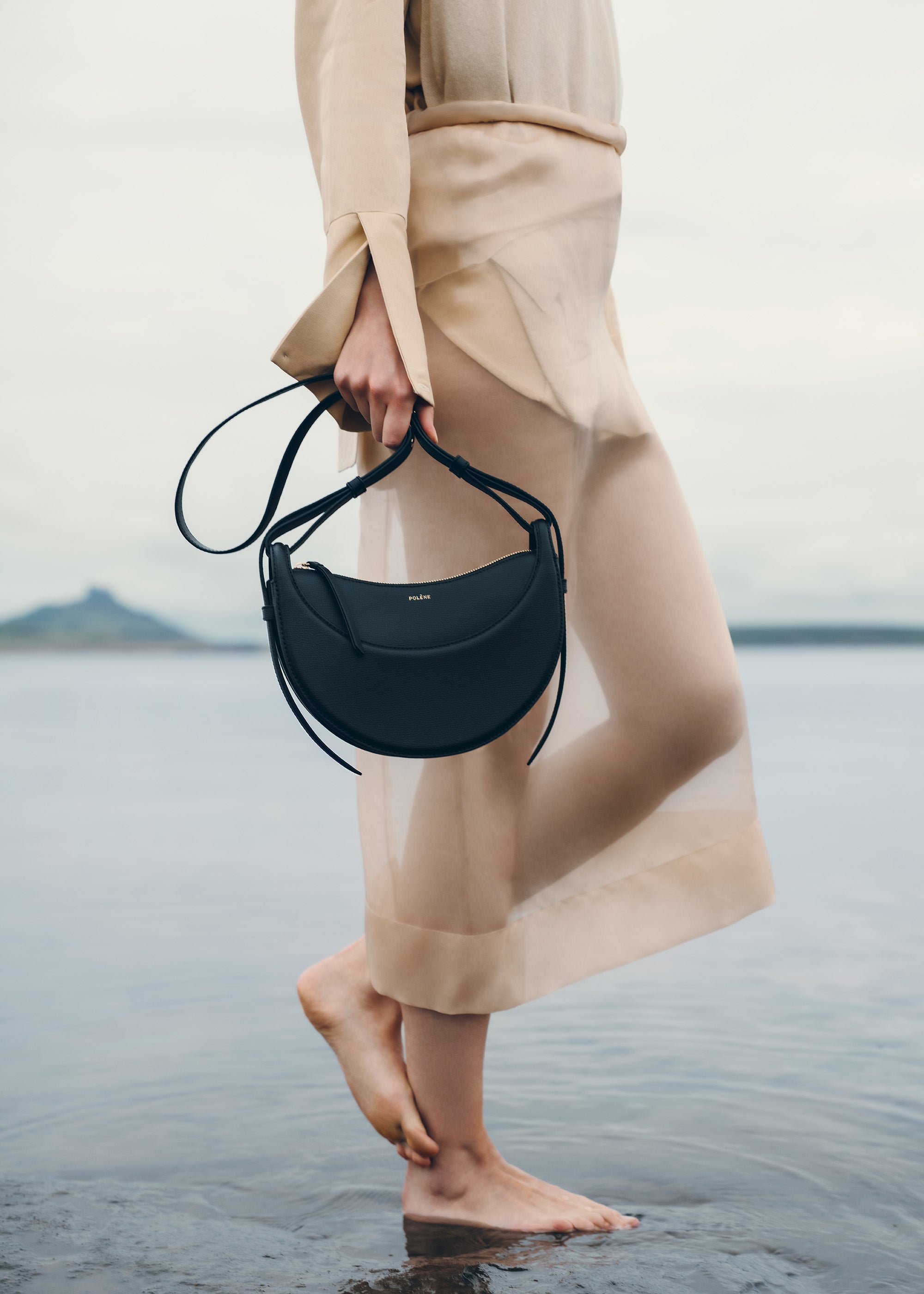 Polène | Bag - Numéro Dix Micro - Smooth Black Cherry – Polène NL