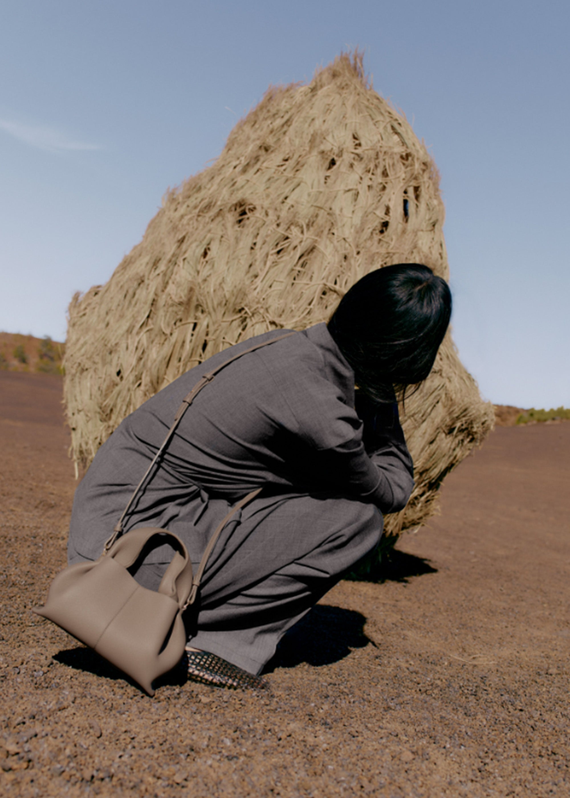 Polène | Bag - Cyme Mini - Textured Ebony