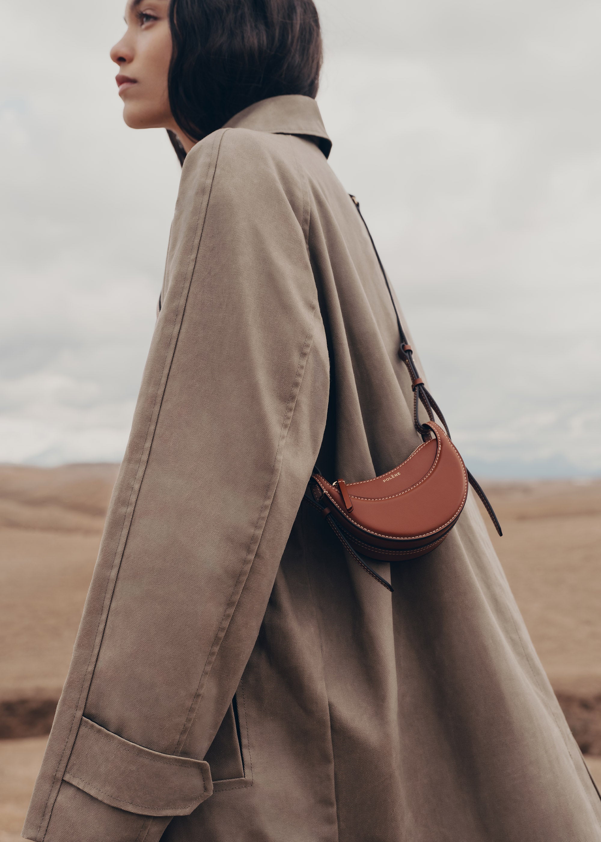 Polène | Bag - Numéro Dix Micro - Smooth Cognac – Polène NL