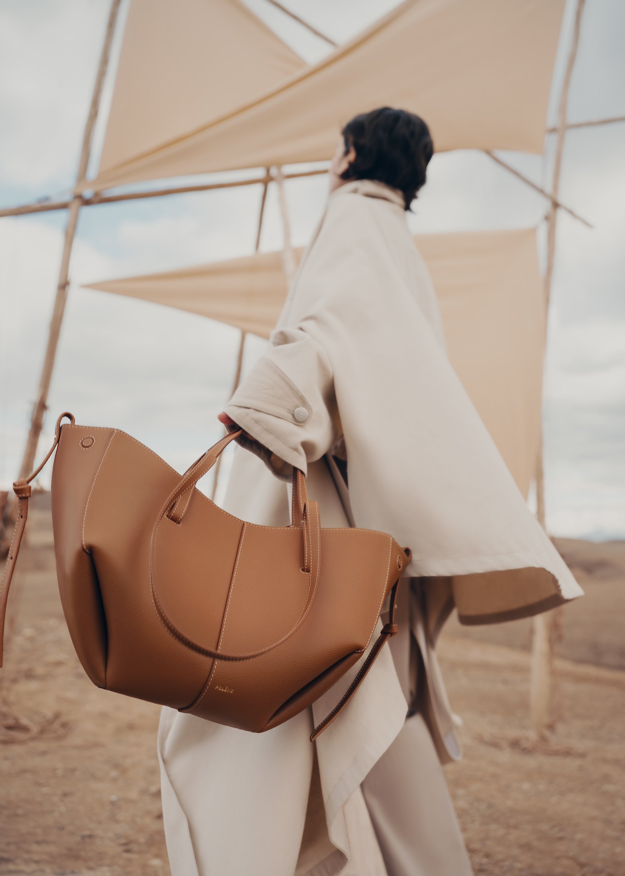Polène | Bag - Cyme Mini - Textured Camel – Polène NL Polène | Bag - Cyme Mini - Textured Camel – Polène NL