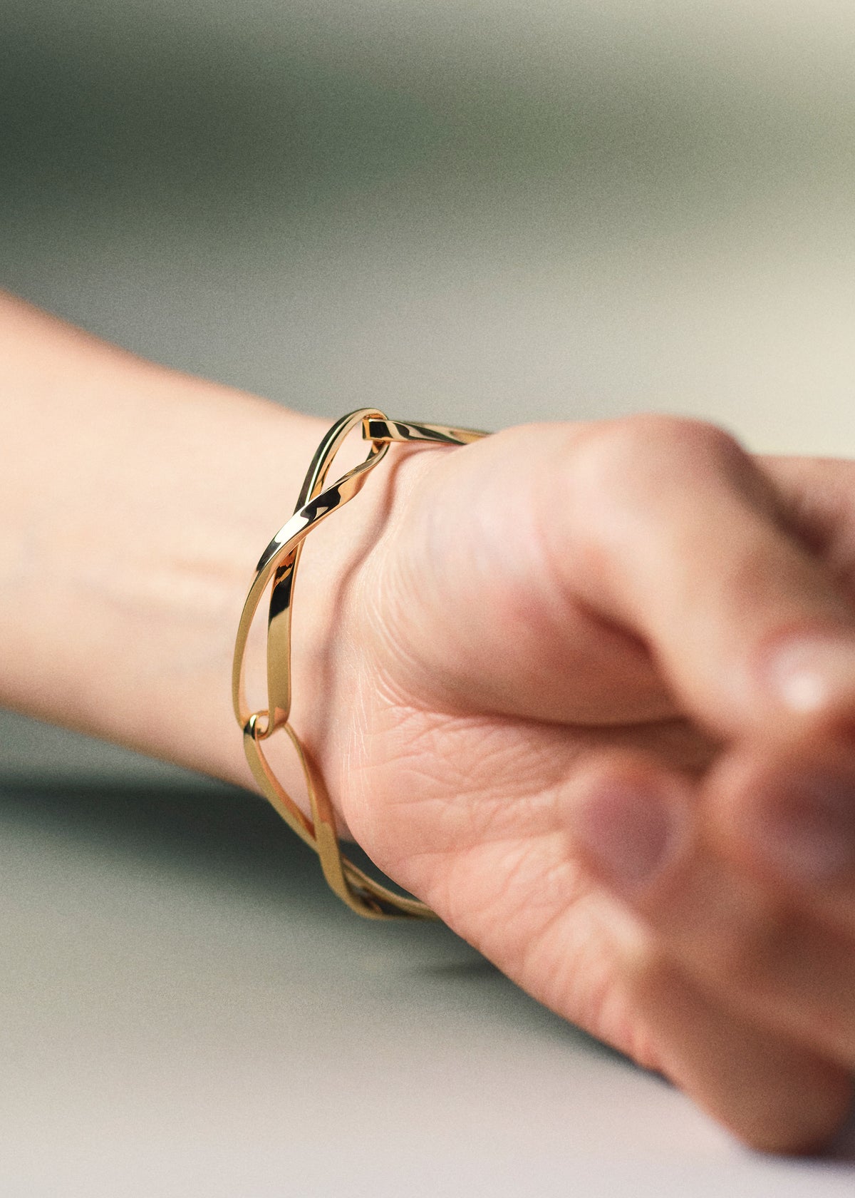 Éole Chain Bracelet - Gold in 24-carat gold gilding