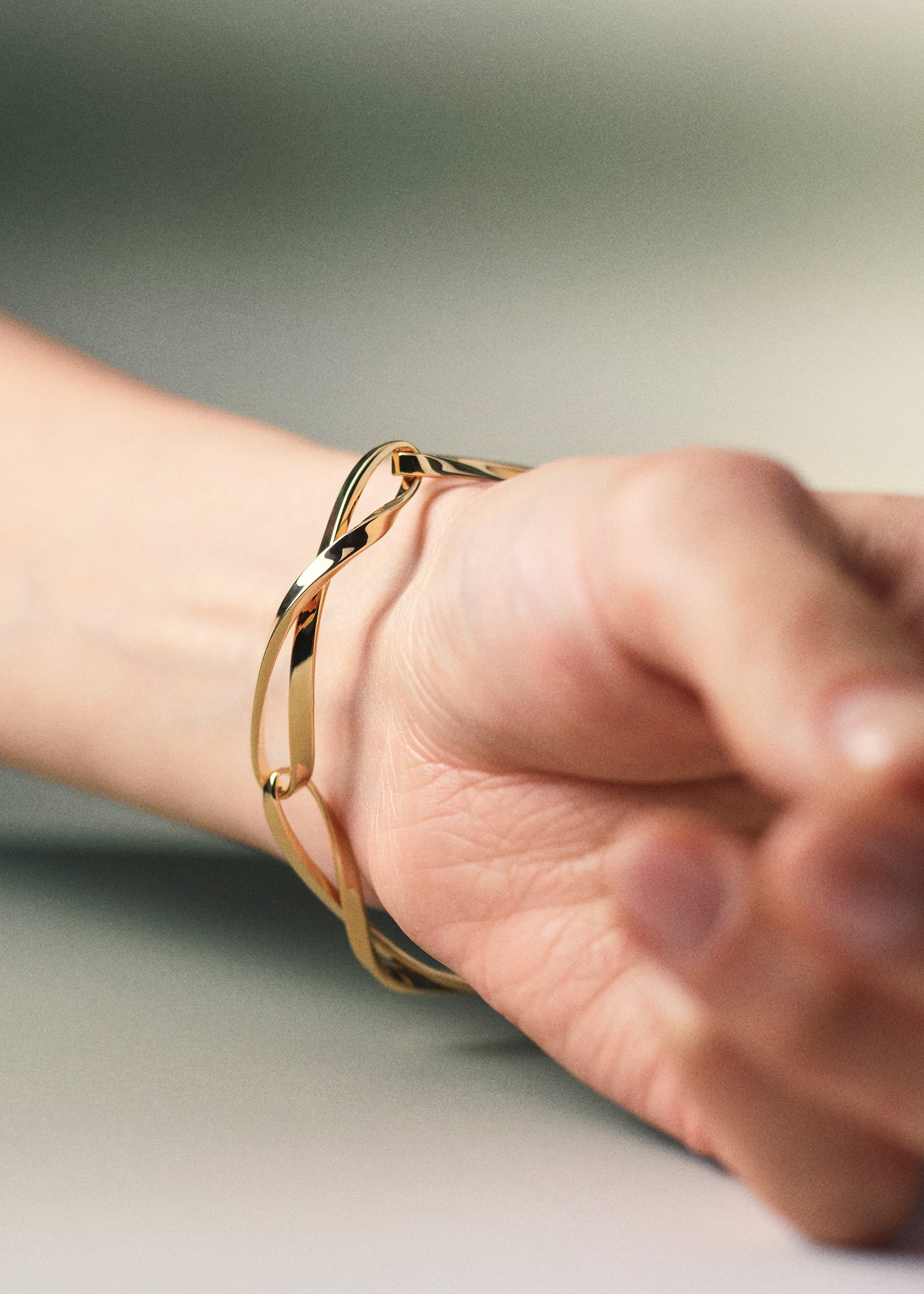 Éole Chain Bracelet - Gold in 24-carat gold gilding