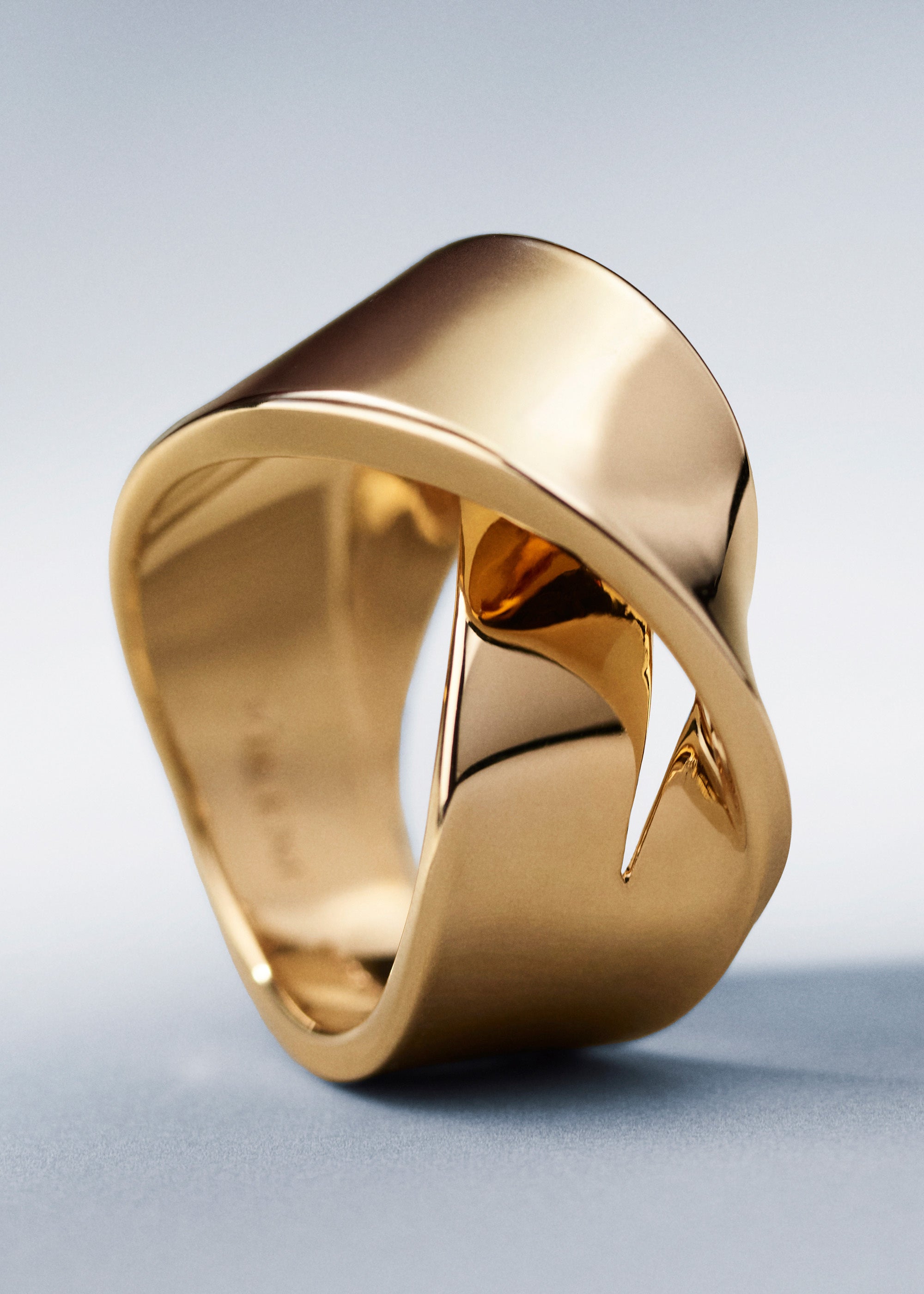 Polene Éole ヴォリュートリング Polène | Curled Ring - Éole - Gold in 24-carat gold gilding