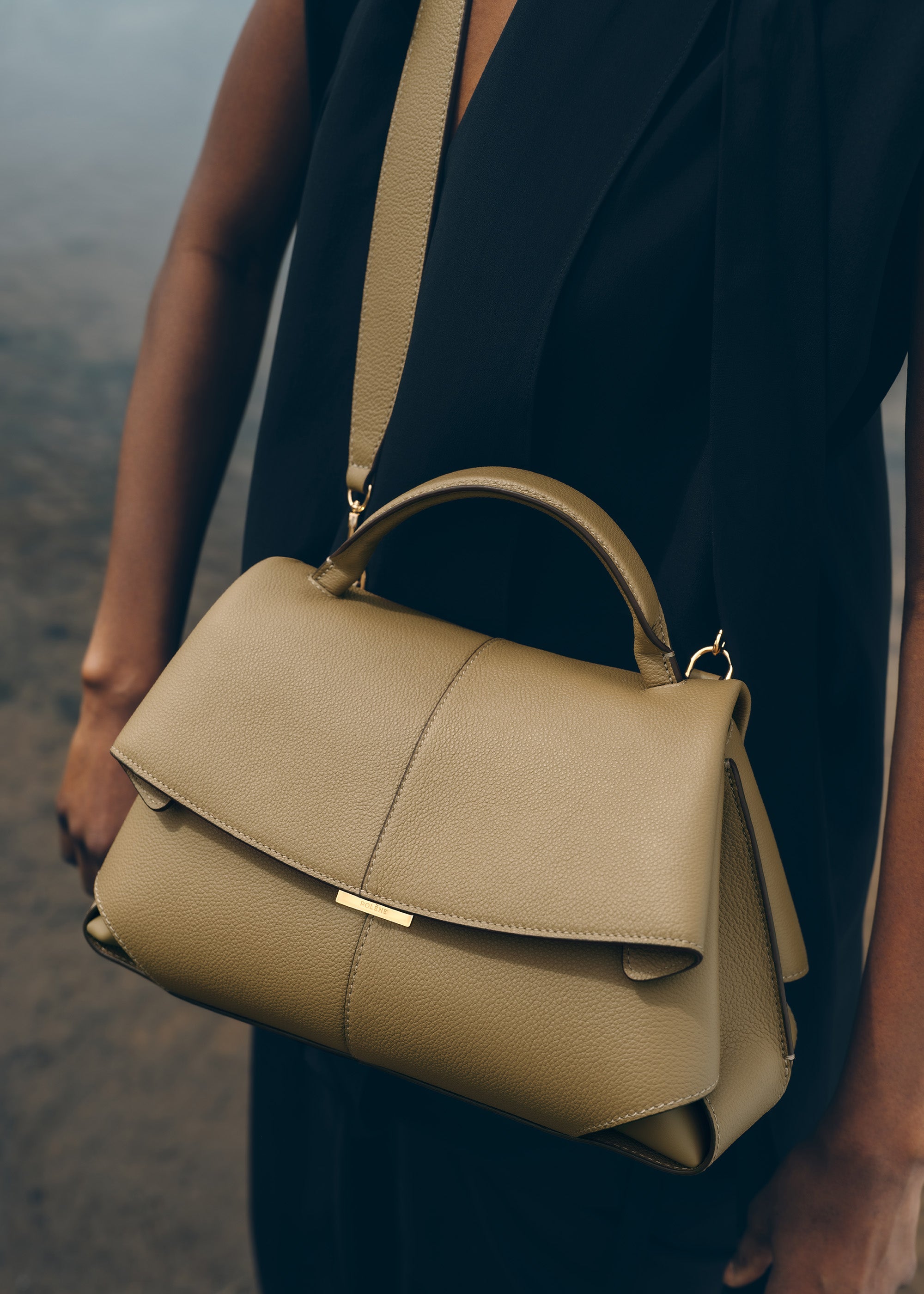 Polène | Bag - Mokki - Textured Smoky Olive – Polène NL