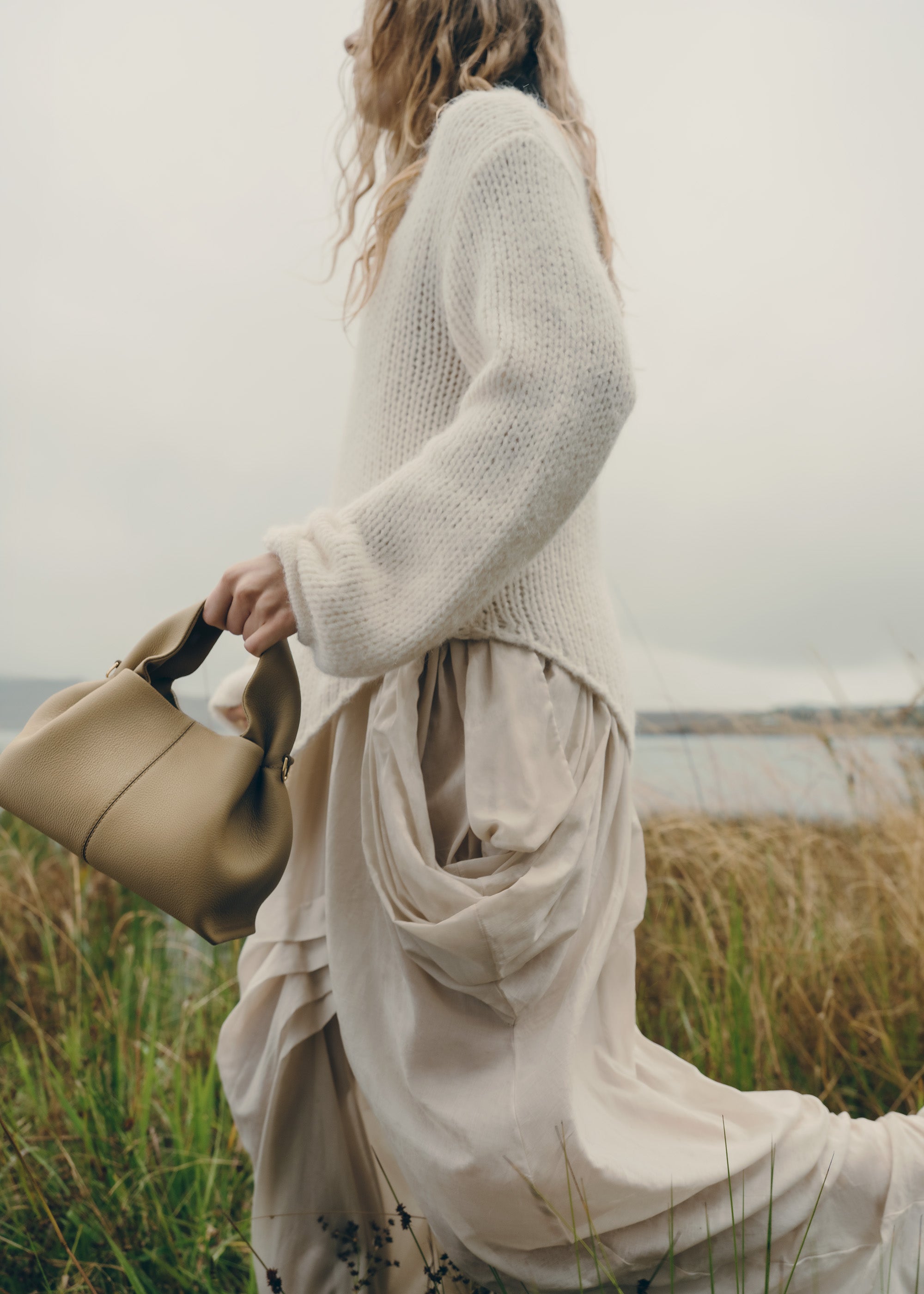 Polène | Bag - Numéro Neuf Mini - Textured Smoky Olive – Polène NL
