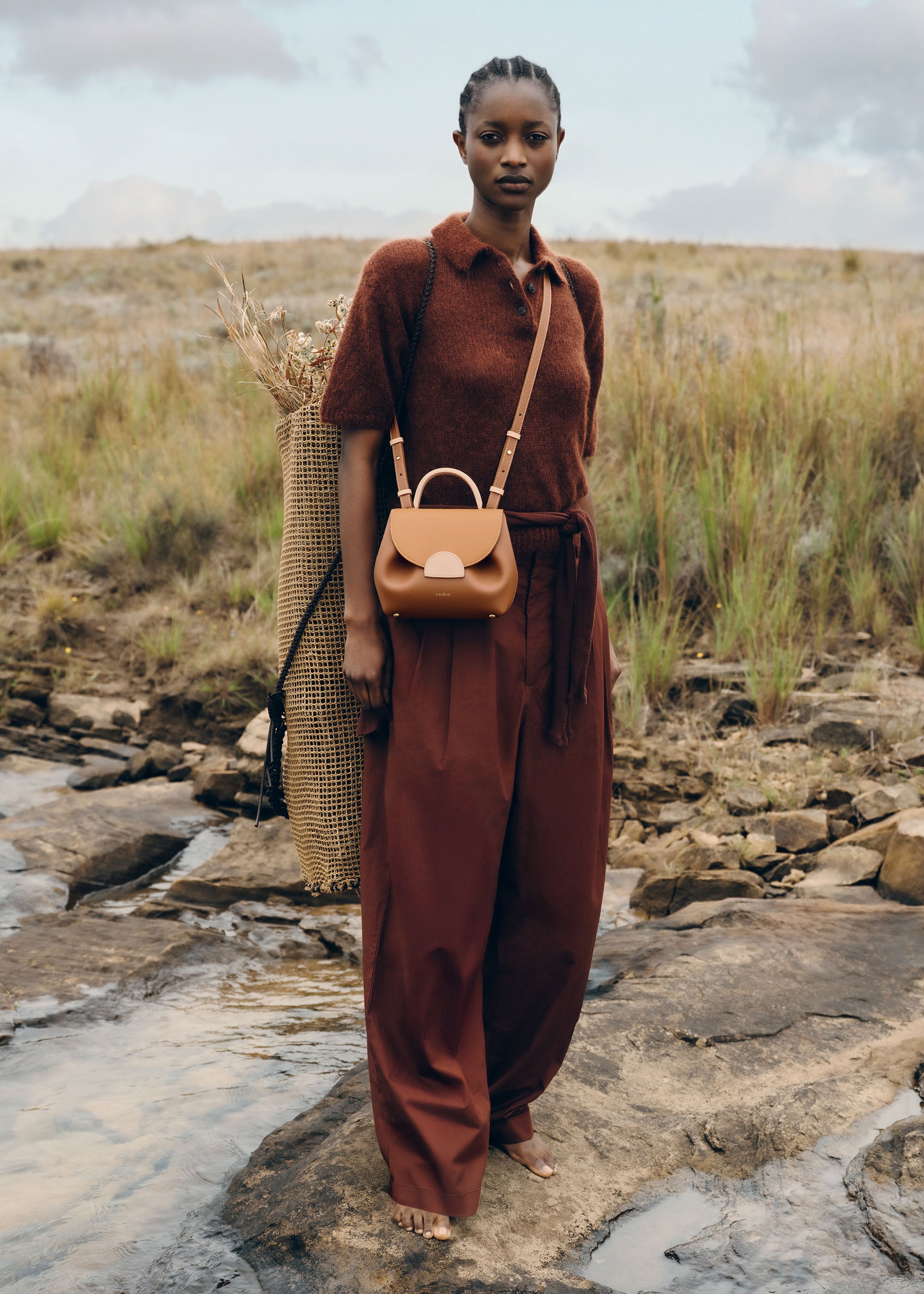 Polène | Bag - Numéro Un Nano - Trio Camel – Polène NL