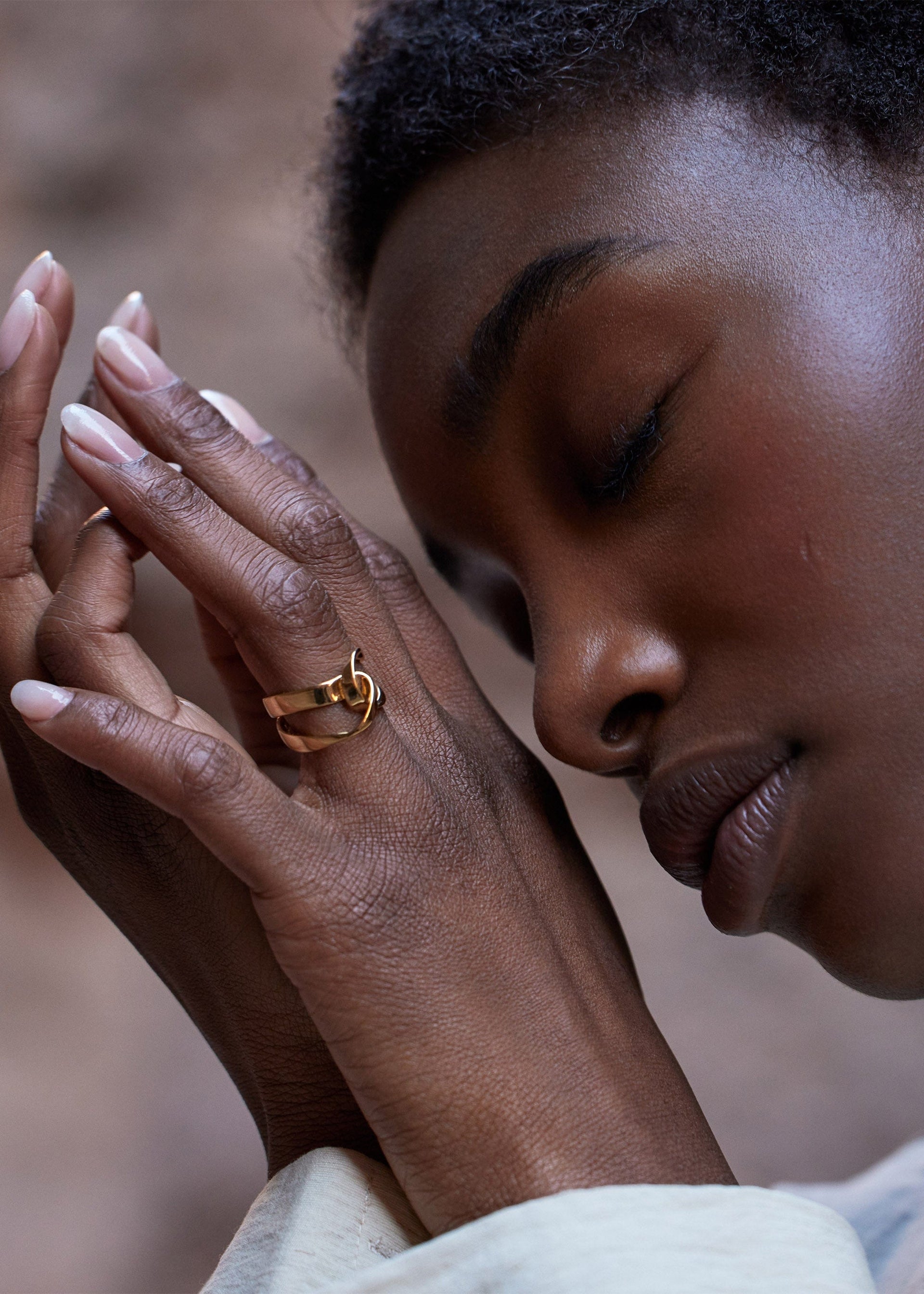 Éole Ring - 24 carat gold-gilded