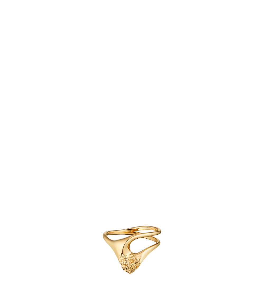 Eroz Fine Ring - 24 carat gold gilded