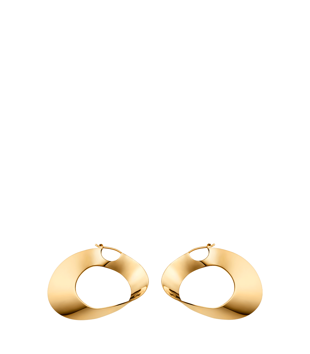 Éole Hoop Earrings - 24 carat gold gilded