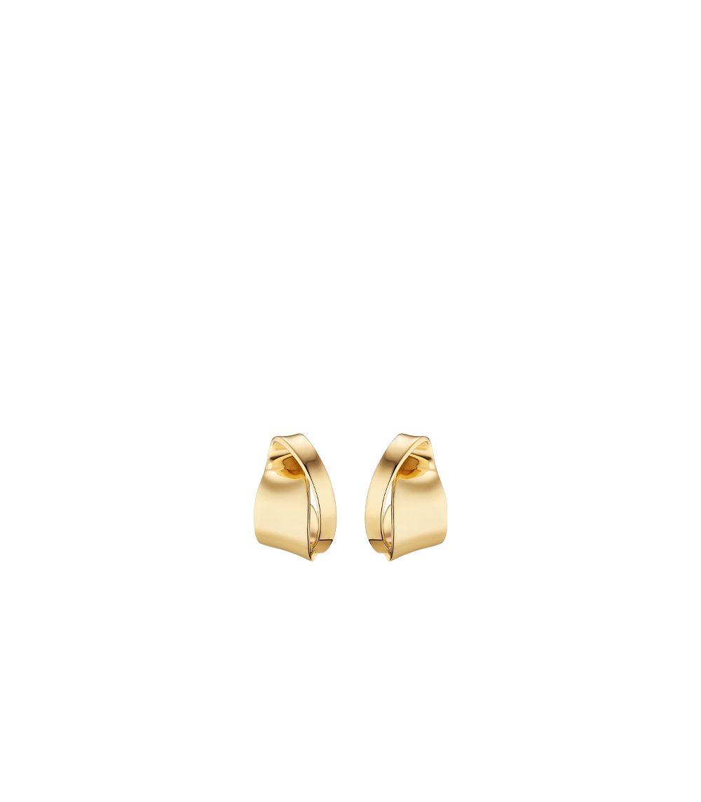 Éole Curled Earrings - 24 carat gold-gilded edition