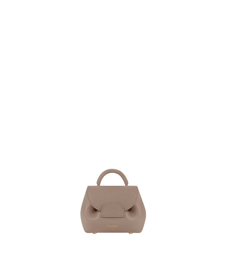 Polène | Bag - numéro Un Nano - Taupe Textured Leather