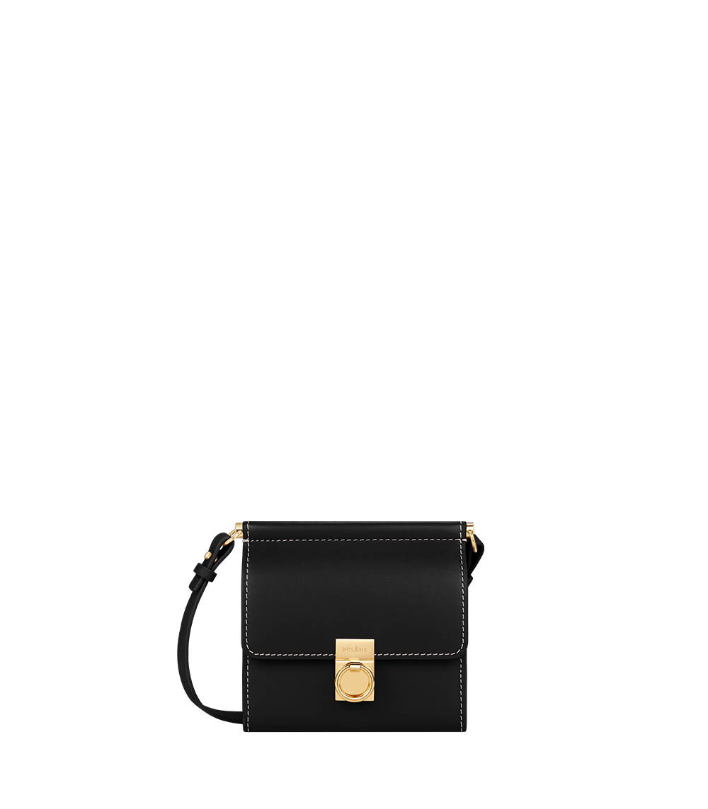 Numéro Sept Crossbody Wallet - Smooth Black